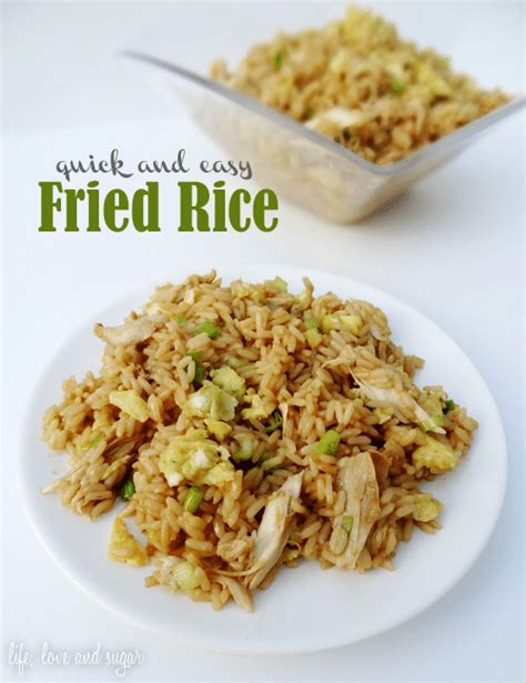 Quick and Easy Chicken Fried Rice - Life Love and Sugar