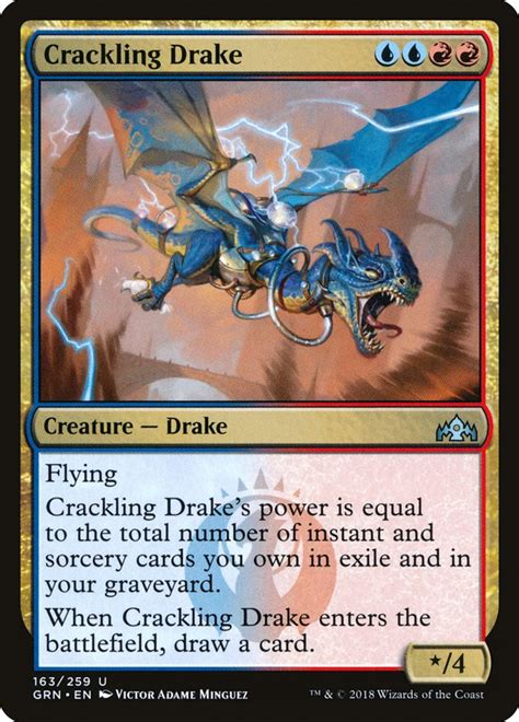 Crackling Drake · Guilds Of Ravnica Grn 163 · Scryfall Magic The