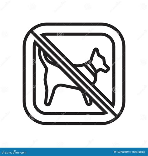 No Animals Icon Vector Sign and Symbol Isolated on White Background, No ...