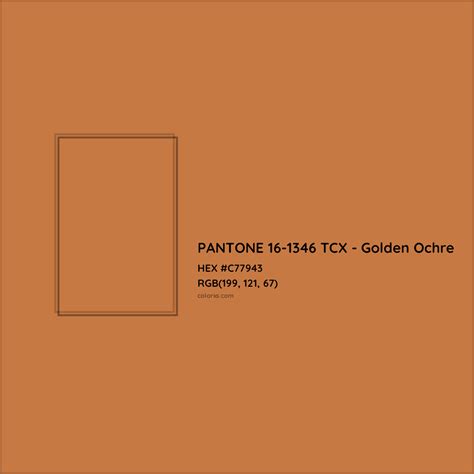 PANTONE 16-1346 TCX - Golden Ochre Complementary or Opposite Color Name ...