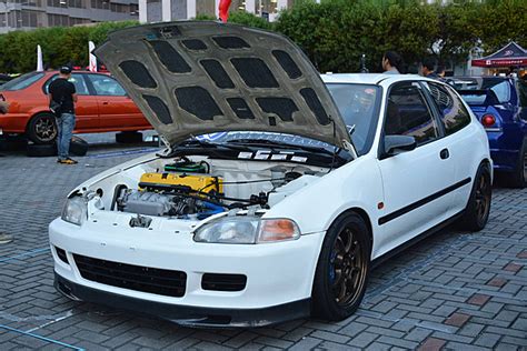 Honda Civic Dipamerkan Di Bumper To Bumpers Th Car Show Foto Latar