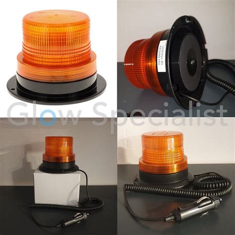 Led Beacon Ece R65 R10 12 24v Flat Mounting Orange Glow Specialist