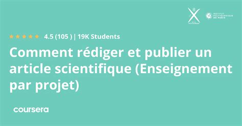 Comment R Diger Et Publier Un Article Scientifique Enseignement Par