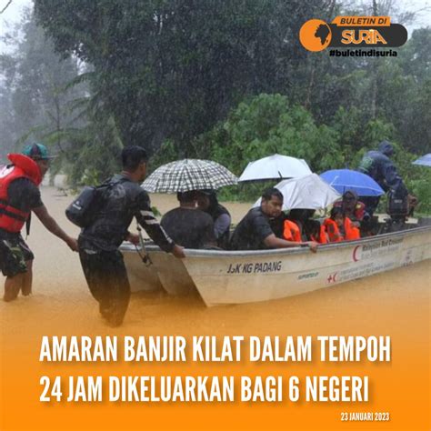 Suria Malaysia On Twitter Pusat Ramalan Dan Amaran Banjir Negara