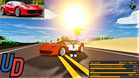 Review Of The New Ferrari Superfast In Ultimate Driving Roblox