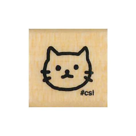 Kodomo No Kao Mini Rubber Stamp Cat — Stickerrific