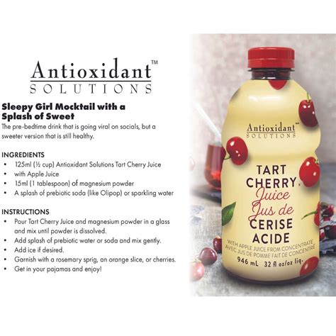 Antioxidant Solutions Tart Cherry Juice With Apple Juice At Naturamarket