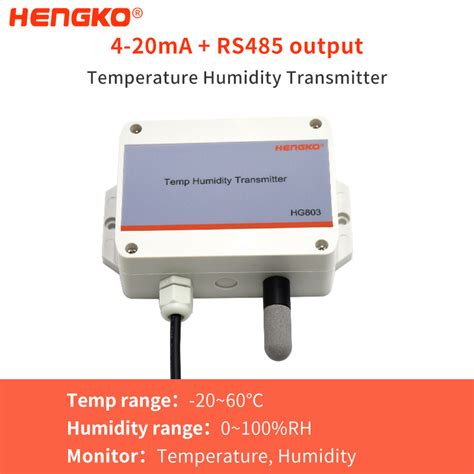 Hg803 5c4p Modbus RTU RS485 4 20mA Humidity Temperature Transmitter