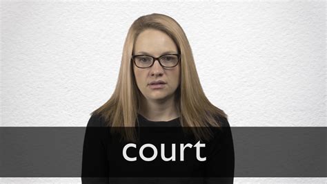 How To Pronounce Court In British English Youtube