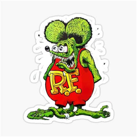 Rat Fink Cars Rat Fink Style Sticker For Sale By Hillkissler Redbubble