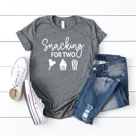 Snacking For Two Tee Disney Pregnancy Announcement Shirt Etsy