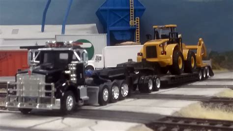 Kenworth T800w Truck Tractor And Lowboy Trailer By Michael Harris