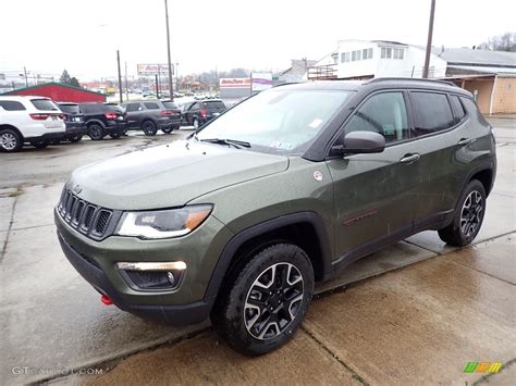 2020 Olive Green Pearl Jeep Compass Trailhawk 4x4 137177657 Car Color Galleries