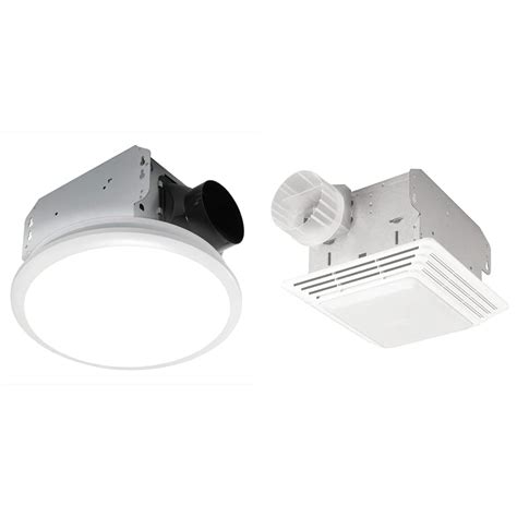 Homewerks 7141 80 Bathroom Fan Integrated LED Light Ceiling Mount