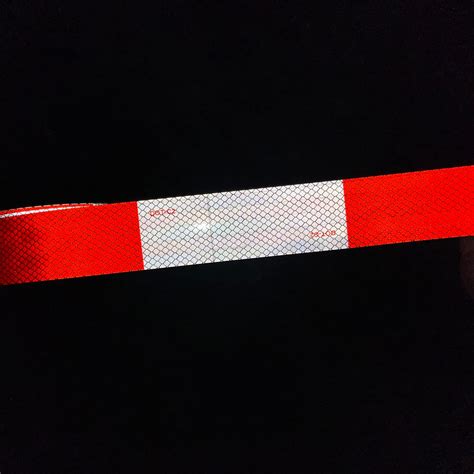 Dot C2 Reflective Tape 2 Inch X 150 Feet Red White Reflective Tape Outdoor Waterproof