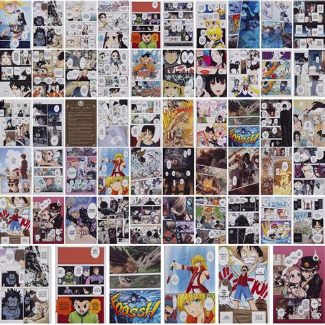 Buy Pcs Manga Panels For Wall Manga Wall Decor Anime Posters For