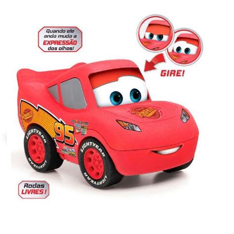 Carrinho Relâmpago Mcqueen Carros Disney Elka Carrinho de Brinquedo