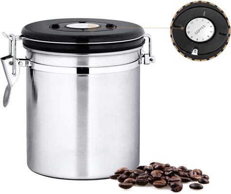 Chefs Star Stainless Steel Vacuum Sealed Airtight Canister With Built