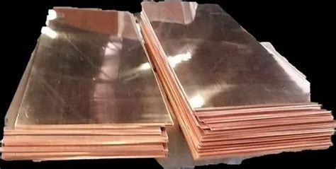 Rectangular Copper Sheets For Industrial Thickness Mm To Mm At