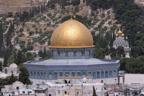 Dome of the Rock,Temple Mount. Stock Image - Image of mosque, israel ...