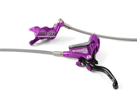 Hope Tech 3 E4 Disc Brake Braided Purple