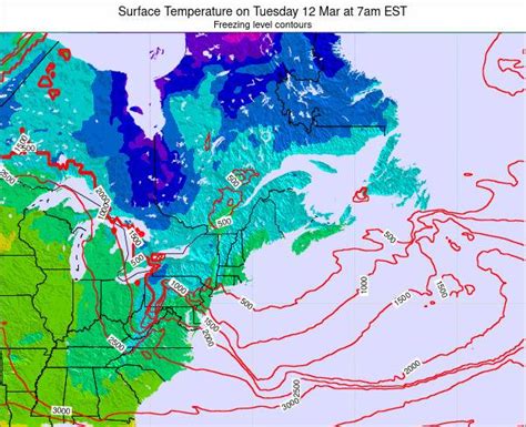 New-Hampshire Surface Temperature on Wednesday 28 Apr at 2am EDT