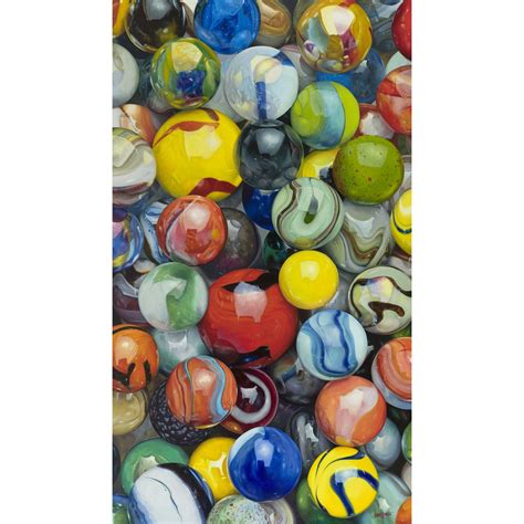 Marble Mania original oil painting by Jenny Stewart photo realistic ...