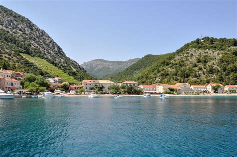 View On Trstenik Village From The Sea Peljesac Peninsula Dalmatia