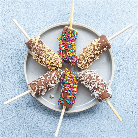 Chocolate Dipped Frozen Banana Pops Recipe With VIDEO