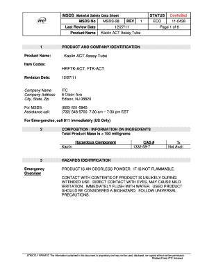 Fillable Online Msds Doc Fax Email Print Pdffiller