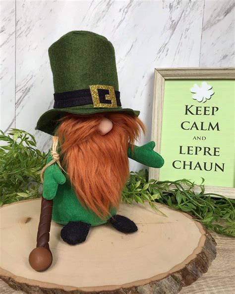 Irish Leprechaun Gnome St Patricks Day Gnome Irish Gift Etsy Irish