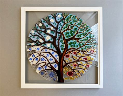 Wedding T Stained Glass Art Glass Painting Hand Painted Etsy