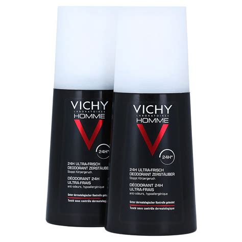 Vichy Homme Deodorant Zerstäuber Ultra Frisch 24H Deospray für Männer