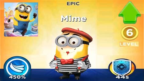 Minion Rush Mime Minon Upgrade To Maxed Epic Costume Gameplay