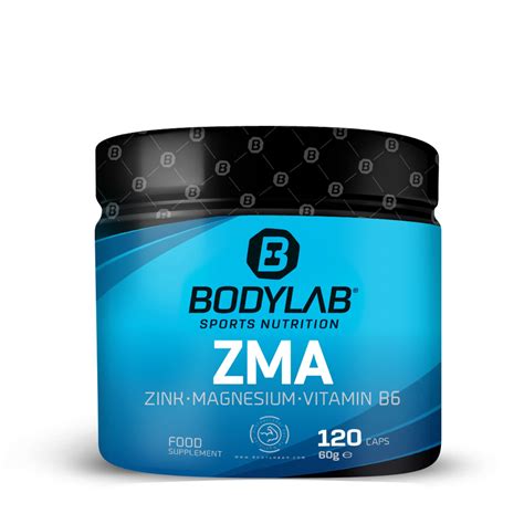 ZMA Zink Magnesium Vitamine B6 120 Capsules Bodylab24 Shop