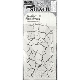 THS 171 Tim Holtz Layered Stencil Fractured 4 125 X8 5 Stencils Tim