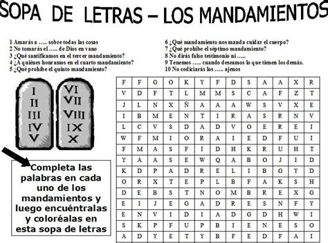 Manualidades De Los Mandamientos