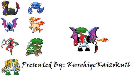 Pokemon Fusion Sprite 1 By Kurohigekaizoku16 On Deviantart