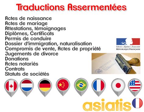 Traduction assermentée ou certifiée Asiatis