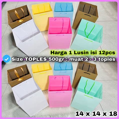 Jual Paper Bag Toples Tas Kertas Kantong Paperbag Mug Gelas