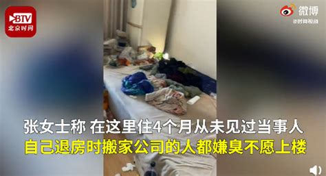 男租客退房后屋里垃圾半人高 房东：一年多没见他倒过垃圾租客房后 滚动读报 川北在线