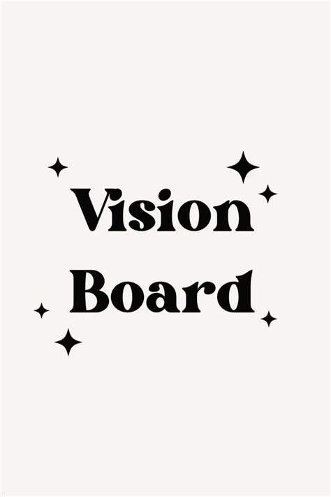 Vision Board With Inspiring Quotes