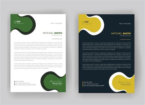 Premium Vector Modern And Minimal Letterhead Design Template