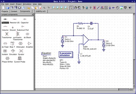 Qucs Project Screenshots