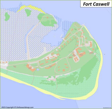 Fort Caswell Map | North Carolina - Ontheworldmap.com