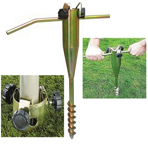 Buy Sizi Ltd Heavy Duty Metal Ground Spike Soil Garden Socket Parasol