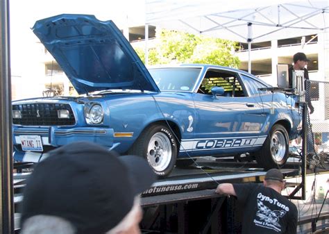 Bright Blue 1976 Ford Mustang Cobra Ii Hatchback Photo Detail