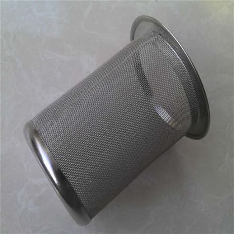 China 304 316 Stainless Steel Wire Mesh Filter Tube Basket Cylinder