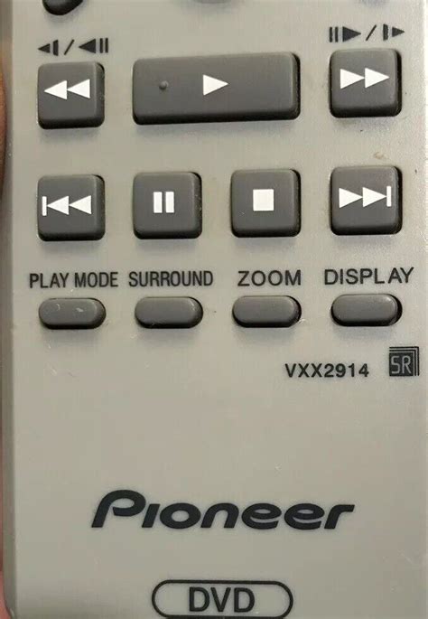 Pioneer Vxx Vxx Xv Dv Dv A S Vxx Dvd Player Remote