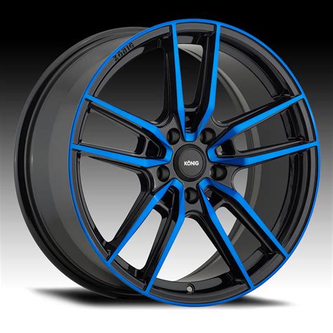 Konig Myth Blue Black Custom Wheels Rims - Myth - Konig Custom Wheels Rims - Custom Wheels for ...